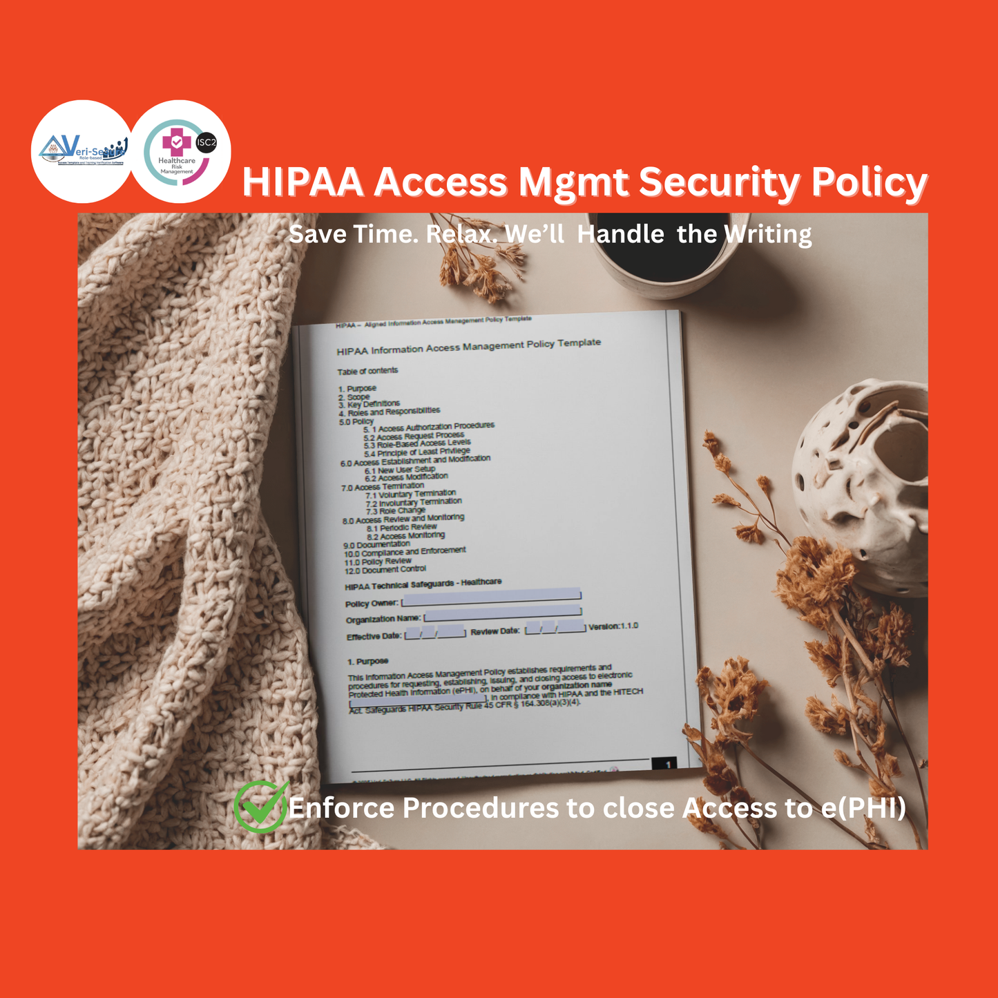 HIPAA - Information Access Management Policy Template | Audit-Ready & Easy