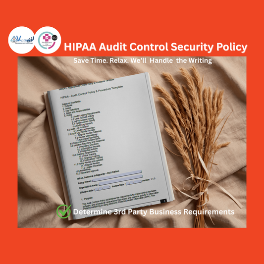HIPAA - Audit Control Policy Template | Audit-Ready & Easy