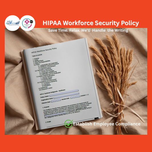 HIPAA - Workforce Security Policy Template | Audit-Ready & Easy